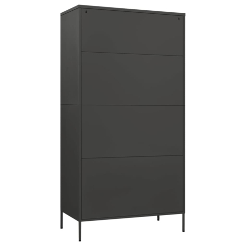 Armoire VIdaXL Anthracite 90x50x180 cm acier