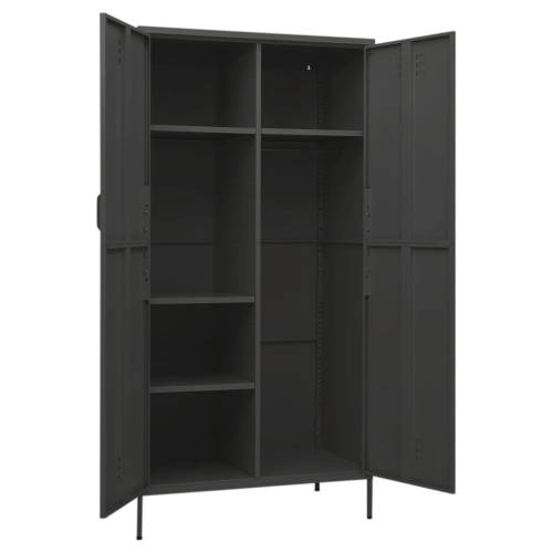 Armoire VIdaXL Anthracite 90x50x180 cm acier