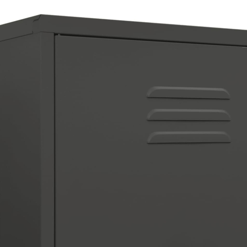 Armoire VIdaXL Anthracite 90x50x180 cm acier