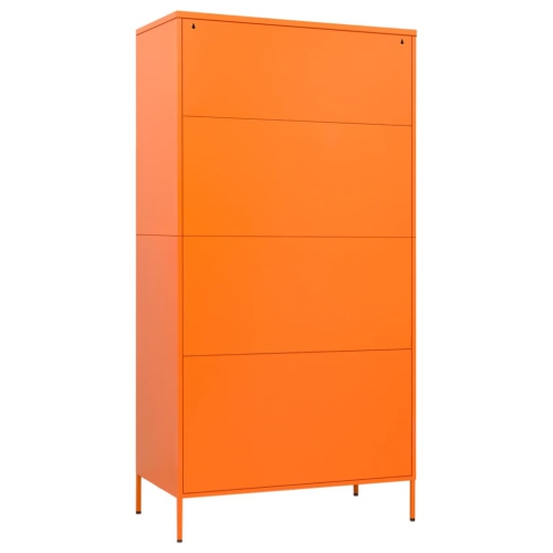 VidaXL garde-robe orange 90x50xacier 180 cm