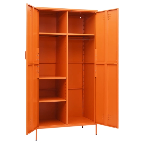 VidaXL garde-robe orange 90x50xacier 180 cm
