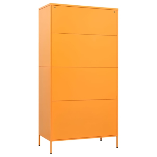 VidaXL Armoire Jaune moutarde 90x50x180 cm acier