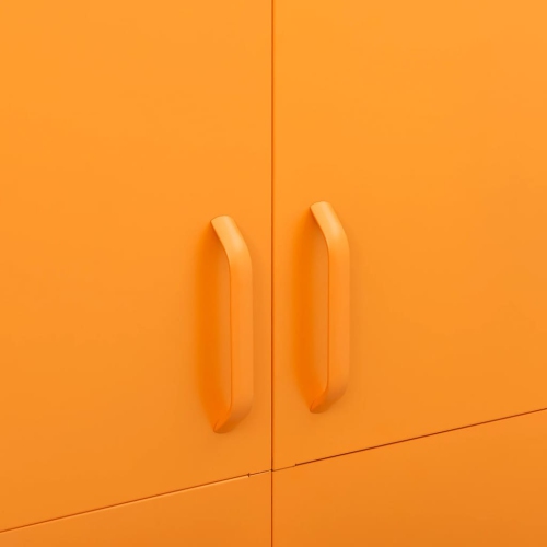 VidaXL Armoire Jaune moutarde 90x50x180 cm acier