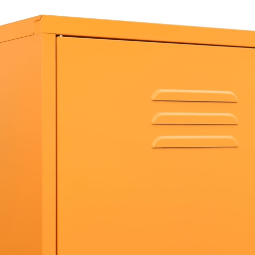 VidaXL Armoire Jaune moutarde 90x50x180 cm acier