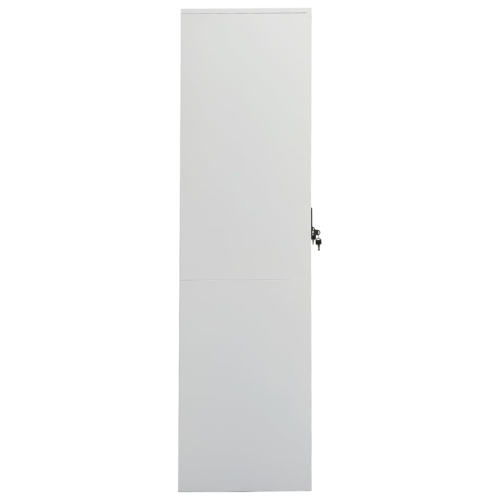 vidaXL Wardrobe Light Grey 80x50x180 cm Steel