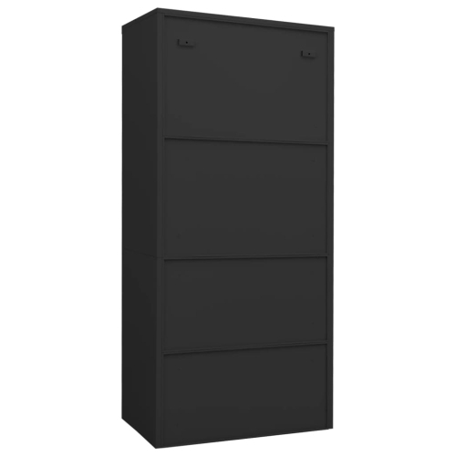 vidaXL Wardrobe Anthracite 80x50x180 cm Steel