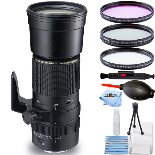 Tamron 200-500mm f/5-6.3 SP AF Di LD (IF) Lens for Nikon AF08N-700 - 6PC  Bundle