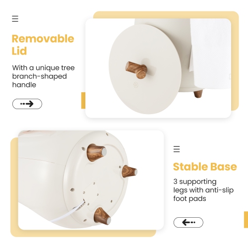 Costway 23L Bathroom Towel Warmer Bucket 4 Timer with Fragrance Holder & 3-Level Heating