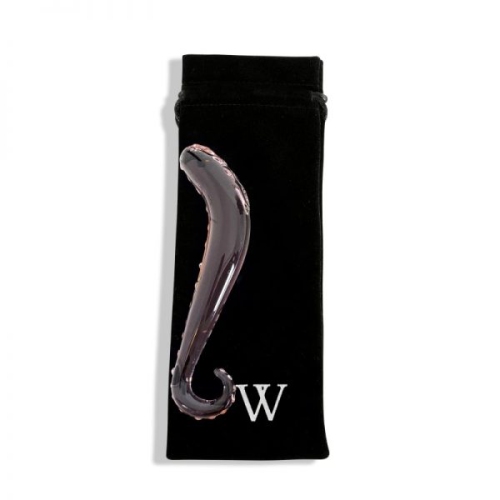 V for Vibes Glass Dildo, Glass Sex Toy Juno - Rose clair