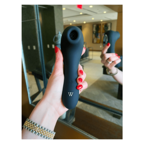 V For Vibes Clitoral Sucking Vibrator and Vibrating Dildo Drusilla - Black