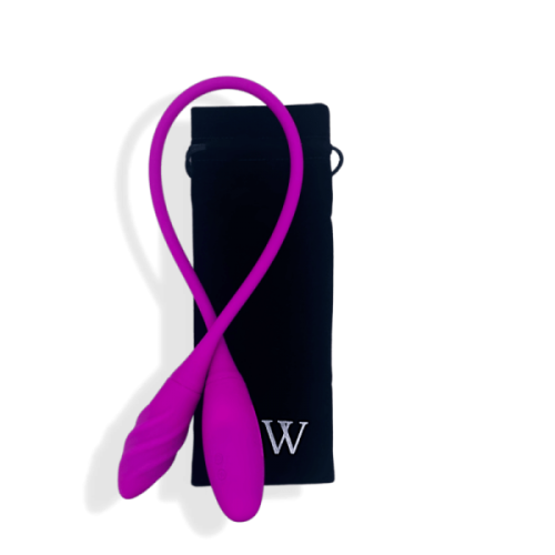 V For Vibes Dual Head Vibrator, Double-Sided Dildo Flora - Purple