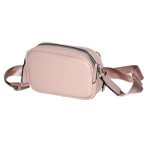 NICCI – Sac à bandoulière avec poche avant à fermeture à glissière, rose fard
