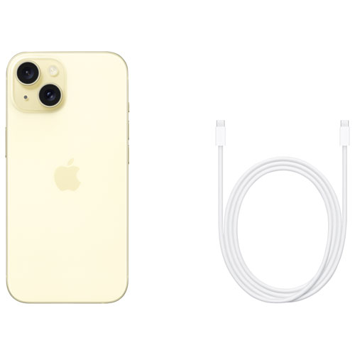 iPhone 15 de 128 Go d'Apple - Jaune - Déverrouillé