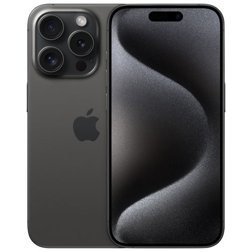 iPhone 15 Pro de 256 Go d'Apple - Titane noir - Déverrouillé