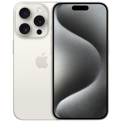 iPhone 15 Pro de 512 Go d'Apple - Titane blanc - Déverrouillé