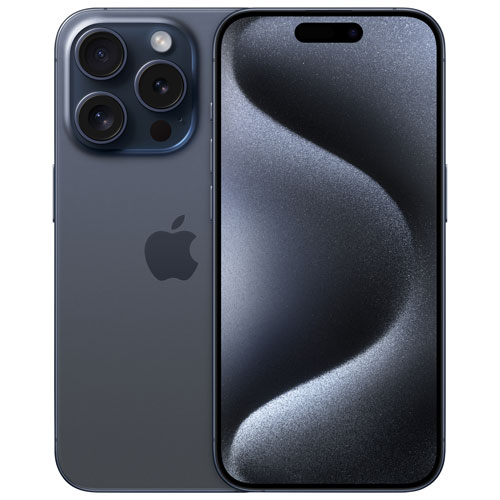 iPhone 15 Pro de 1 To d'Apple - Titane bleu - Déverrouillé