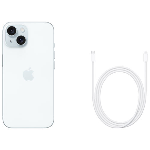 iPhone 15 de 128 Go d'Apple - Bleu - Déverrouillé