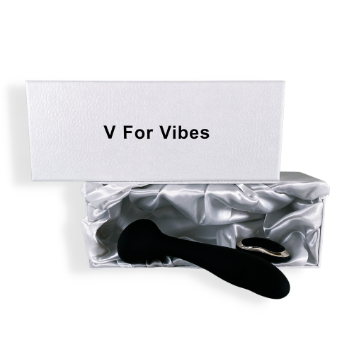 V For Vibes Gaea Remote Vibrating Dildo, The Best Remote Vibrator For Women, Men - Black