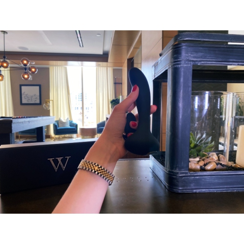 V For Vibes Gaea Remote Vibrating Dildo, The Best Remote Vibrator For Women, Men - Black