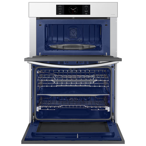 Four mural électrique double à convection véritable 7 pi³ 30 po de Samsung - Blanc