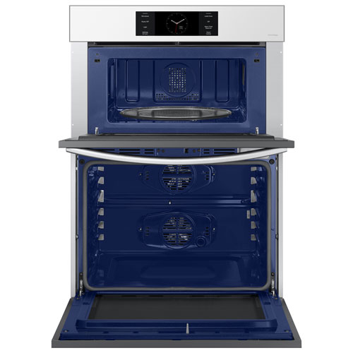 Four mural électrique double à convection véritable 7 pi³ 30 po de Samsung - Blanc