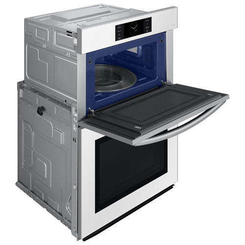 Four mural électrique double à convection véritable 7 pi³ 30 po de Samsung - Blanc