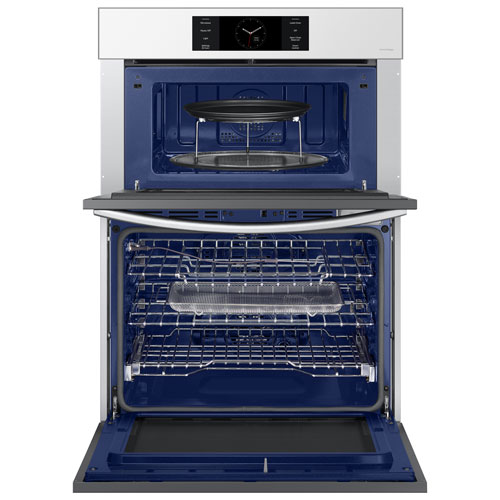 Four mural électrique double à convection véritable 7 pi³ 30 po de Samsung - Blanc