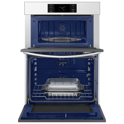 Four mural électrique double à convection véritable 7 pi³ 30 po de Samsung - Blanc