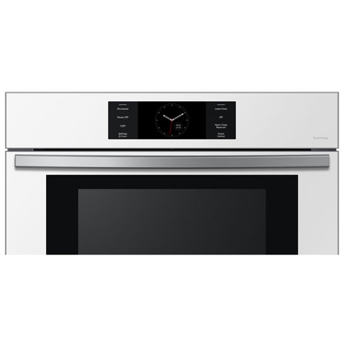 Four mural électrique double à convection véritable 7 pi³ 30 po de Samsung - Blanc