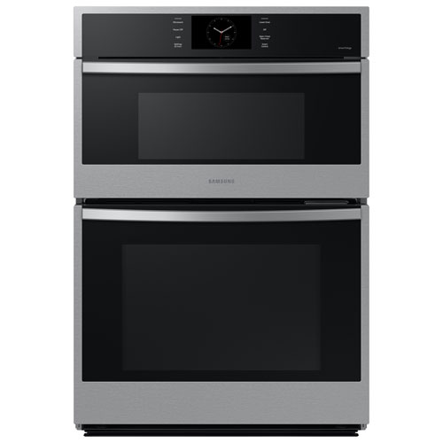 Samsung 30" 7 Cu. Ft. True Convection Electric Combo Wall Oven - Stainless Steel