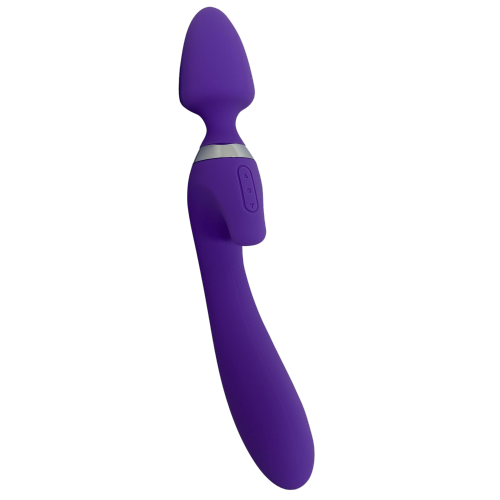 V For Vibes Dual-Head, Magic Wand Vibrator, Dildo Vesta - Purple