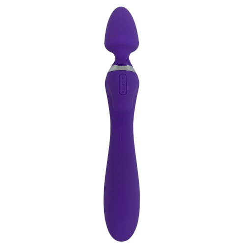 V For Vibes Dual-Head, Magic Wand Vibrator, Dildo Vesta - Purple