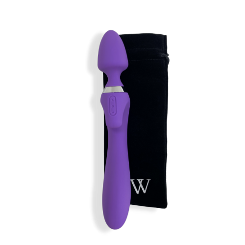 V For Vibes Dual-Head, Magic Wand Vibrator, Dildo Vesta - Purple