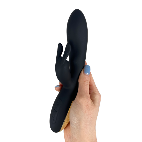 V For Vibes Rabbit Vibrator, Rabbit Sex Toy Agrippina - Black