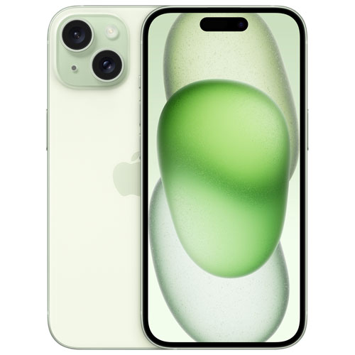 iPhone 15 de 256 Go d'Apple offert par Fido - Vert - Financement mensuel