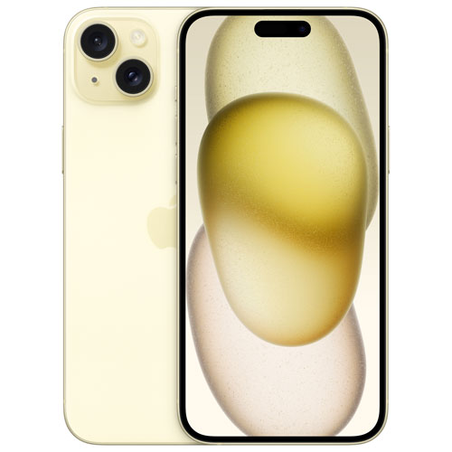 iPhone 15 Plus de 512 Go d'Apple avec Fido - Jaune - Financement mensuel