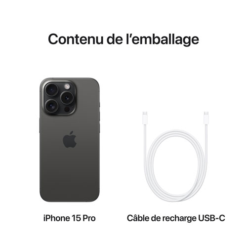 Koodo Apple iPhone 15 Pro 512GB - Black Titanium - Monthly Tab Payment