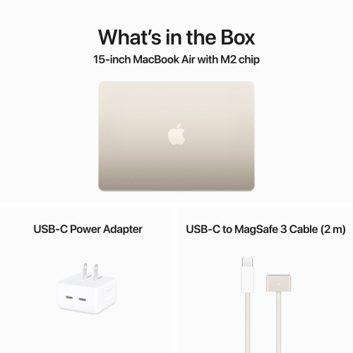 Boîte ouverte - MacBook Air de 15 po avec Touch ID d'Apple - Comète (puce M2 d'Apple/SSD 512&nbsp;Go/RAM 8&nbsp;Go) - Anglais