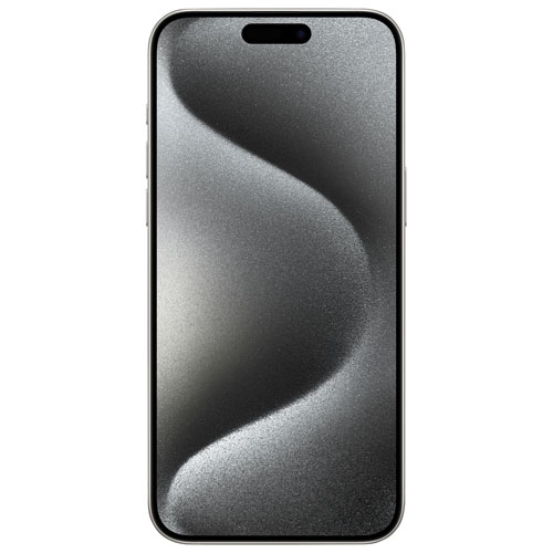 iPhone 15 Pro Max de 256 Go d'Apple avec Fido - Titane blanc - Financement mensuel