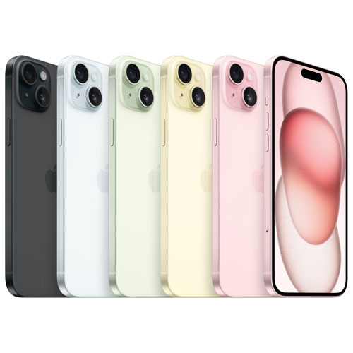 iPhone 15 Plus de 128 Go d'Apple offert par TELUS - Bleu - Financement mensuel