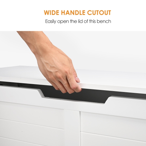 Coffres à jouets de 39 po et rangement, coffre à jouets avec charnières de sécurité pour banc de rangement pour chaussures et armoire de rangement