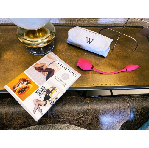 V For Vibes Rose Dual Vibrator, Rose Toy Daphne - Red