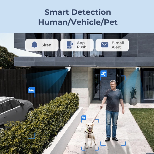 Système de surveillance vidéo UHD 12 Mpx de Reolink avec détection intelligente, alimentation par Ethernet, enregistreur vidéo réseau 2 To