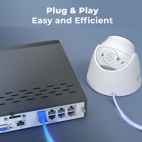 Système de surveillance vidéo UHD 12 Mpx de Reolink avec détection intelligente, alimentation par Ethernet, enregistreur vidéo réseau 2 To