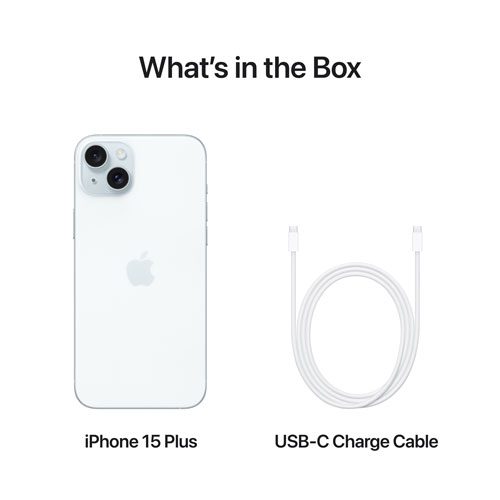 Virgin Plus Apple iPhone 15 Plus 256GB - Blue - Monthly Financing