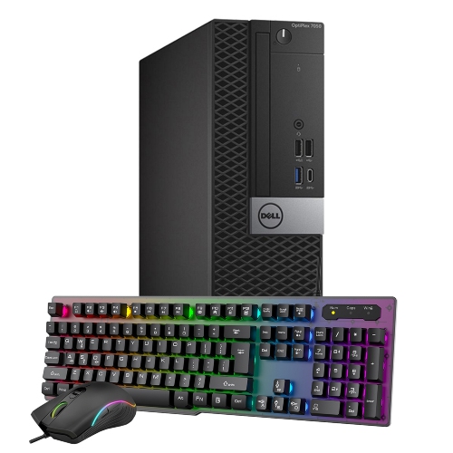 Dell OptiPlex 7050 Small Form Factor Desktop - Intel Core i7 (7th Gen), 16GB Memory, 512GB SSD, Win 10 Pro + NVIDIA GT 1030 by DELL - Refurbished condition - Image 2