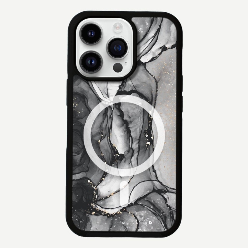 CASECO  Magsafe Iphone 13 Pro Marble Case In Black