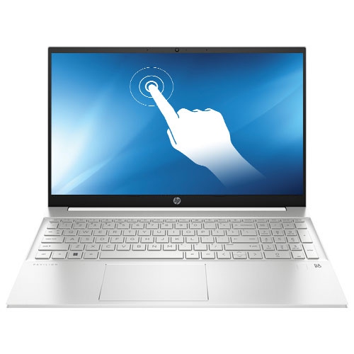 HP  Refurbished (Excellent) - Pavilion 15" Touchscreen Laptop -Natural (Amd Ryzen 5 7530U/1Tb SSD/16GB Ram/win 11) In Silver