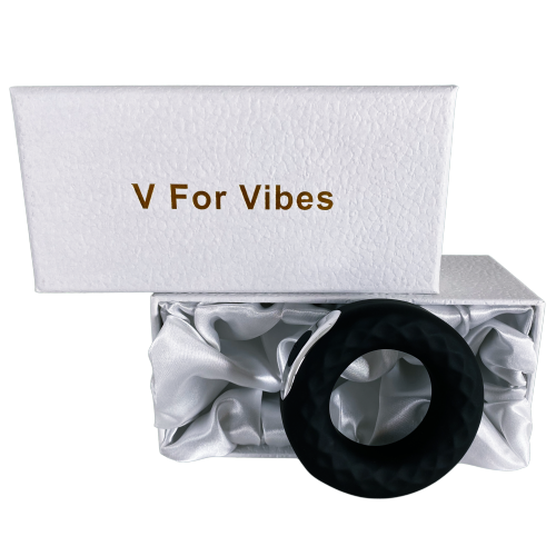V pour Vibes anneau de pénis, anneau vibrant portable pour hommes, jouet sexuel mâle - Noir