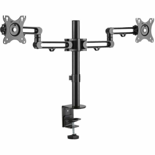 Image 1 de 5.. Tripp Lite – Pince de bureau à bras flexible pour deux moniteurs DDR1327SDFC-1 d'Eaton pour écrans de 13 à 27&nbsp;po